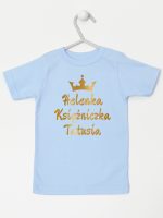 księżniczka tatusia z imieniem dziecka koszulka z krótkim rękawem kolor błękitny 239 księżniczka tatusia z imieniem dziecka koszulka z krótkim rękawem kolor błękitny 239