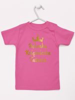 księżniczka tatusia z imieniem dziecka koszulka z krótkim rękawem kolor ciemny różowy 239 księżniczka tatusia z imieniem dziecka koszulka z krótkim rękawem kolor ciemny różowy 239