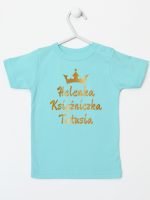 księżniczka tatusia z imieniem dziecka koszulka z krótkim rękawem kolor miętowy 239 księżniczka tatusia z imieniem dziecka koszulka z krótkim rękawem kolor miętowy 239