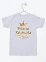 księżniczka tatusia z imieniem dziecka koszulka z krótkim rękawem kolor szary 239 księżniczka tatusia z imieniem dziecka koszulka z krótkim rękawem kolor szary 239