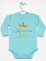 księżniczka tatusia z koroną nadruk złoty body z długim rękawem kolor miętowy 240 księżniczka tatusia z koroną nadruk złoty body z długim rękawem kolor miętowy 240