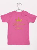 księżniczka tatusia z koroną nadruk złoty koszulka z krótkim rękawem kolor ciemny różowy 240 księżniczka tatusia z koroną nadruk złoty koszulka z krótkim rękawem kolor ciemny różowy 240