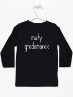 mały głodomorek koszulka z długim rękawem kolor czarny 124