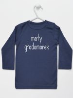 mały głodomorek koszulka z długim rękawem kolor granatowy 124