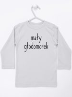 mały głodomorek koszulka z długim rękawem kolor szary 124