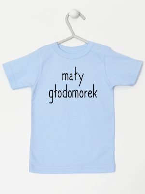 mały głodomorek koszulka z krótkim rękawem kolor błękitny 124