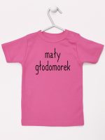 mały głodomorek koszulka z krótkim rękawem kolor ciemny różowy 124