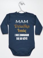 mam dziadka i nie zawaham się go użyć body z długim rękawem kolor granatowy 182