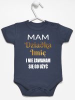 mam dziadka i nie zawaham się go użyć body z krótkim rękawem kolor granatowy 182