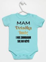 mam dziadka i nie zawaham się go użyć body z krótkim rękawem kolor miętowy 182