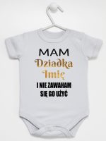 mam dziadka i nie zawaham się go użyć body z krótkim rękawem kolor szary 182