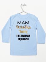 mam dziadka i nie zawaham się go użyć koszulka z długim rękawem kolor błękitny 182