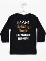 mam dziadka i nie zawaham się go użyć koszulka z długim rękawem kolor czarny 182