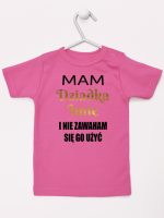 mam dziadka i nie zawaham się go użyć koszulka z krótkim rękawem kolor ciemny różowy 182