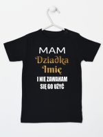 mam dziadka i nie zawaham się go użyć koszulka z krótkim rękawem kolor czarny 182