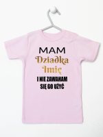 mam dziadka i nie zawaham się go użyć koszulka z krótkim rękawem kolor różowy 182