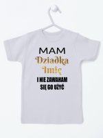 mam dziadka i nie zawaham się go użyć koszulka z krótkim rękawem kolor szary 182