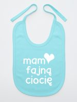 mam fajną ciocię śliniak niemowlęcy kolor miętowy 080