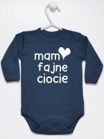 mam fajne ciocie body z długim rękawem kolor granatowy 136