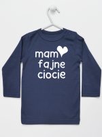mam fajne ciocie koszulka z długim rękawem kolor granatowy 136