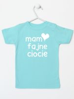 mam fajne ciocie koszulka z krótkim rękawem kolor miętowy 136
