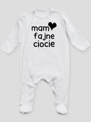 mam fajne ciocie pajacyk śpioszek ze stópkami 136