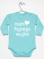 mam fajnego wujka body z długim rękawem kolor miętowy 081 mam fajnego wujka body z długim rękawem kolor miętowy 081