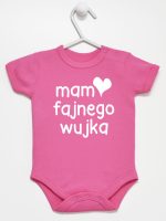 mam fajnego wujka body z krótkim rękawem kolor ciemny rózowy 081 mam fajnego wujka body z krótkim rękawem kolor ciemny rózowy 081