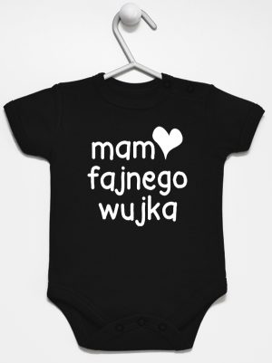 mam fajnego wujka body z krótkim rękawem kolor czarny 081