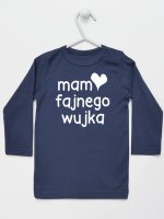 mam fajnego wujka koszulka z długim rękawem kolor granatowy 081