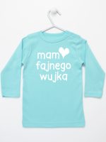 mam fajnego wujka koszulka z długim rękawem kolor miętowy 081