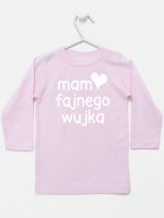 mam fajnego wujka koszulka z długim rękawem kolor różowy 081