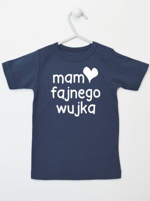 mam fajnego wujka koszulka z krótkim rękawem kolor granatowy 081