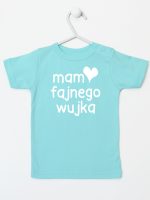 mam fajnego wujka koszulka z krótkim rękawem kolor miętowy 081