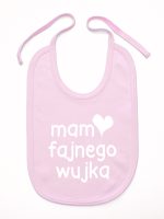 mam fajnego wujka śliniak niemowlęcy kolor różowy 081