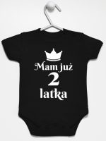 mam już dwa latka body z krótkim rękawem kolor czarny 235