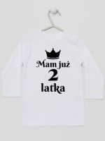 mam już dwa latka koszulka z długim rękawem kolor biały 235