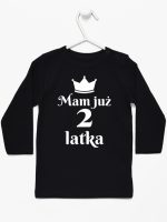 mam już dwa latka koszulka z długim rękawem kolor czarny 235