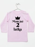 mam już dwa latka koszulka z długim rękawem kolor różowy 235