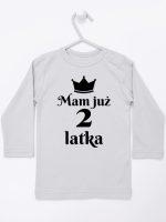 mam już dwa latka koszulka z długim rękawem kolor szary 235