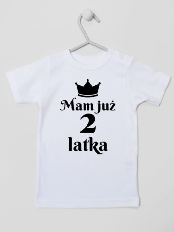 mam już dwa latka koszulka z krótkim rękawem kolor biały 235