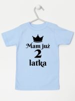 mam już dwa latka koszulka z krótkim rękawem kolor błękitny 235