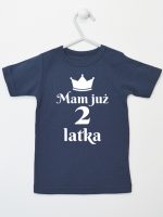 mam już dwa latka koszulka z krótkim rękawem kolor granatowy 235