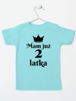 mam już dwa latka koszulka z krótkim rękawem kolor miętowy 235