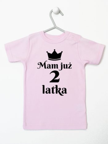mam już dwa latka koszulka z krótkim rękawem kolor różowy 235