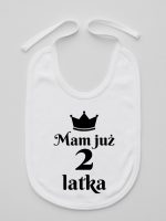 mam już dwa latka śliniak niemowlęcy kolor biały 235