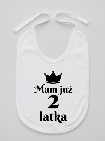 mam już dwa latka śliniak niemowlęcy kolor biały 235