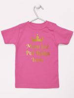 mam już pół roku z imieniem nadruk złoty koszulka z krótkim rękawem kolor ciemny różowy 249 mam już pół roku z imieniem nadruk złoty koszulka z krótkim rękawem kolor ciemny różowy 249