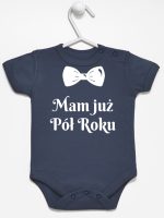 mam już pół roku z koroną body z krótkim rękawem kolor granatowy 242