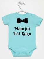 mam już pół roku z koroną body z krótkim rękawem kolor miętowy 242